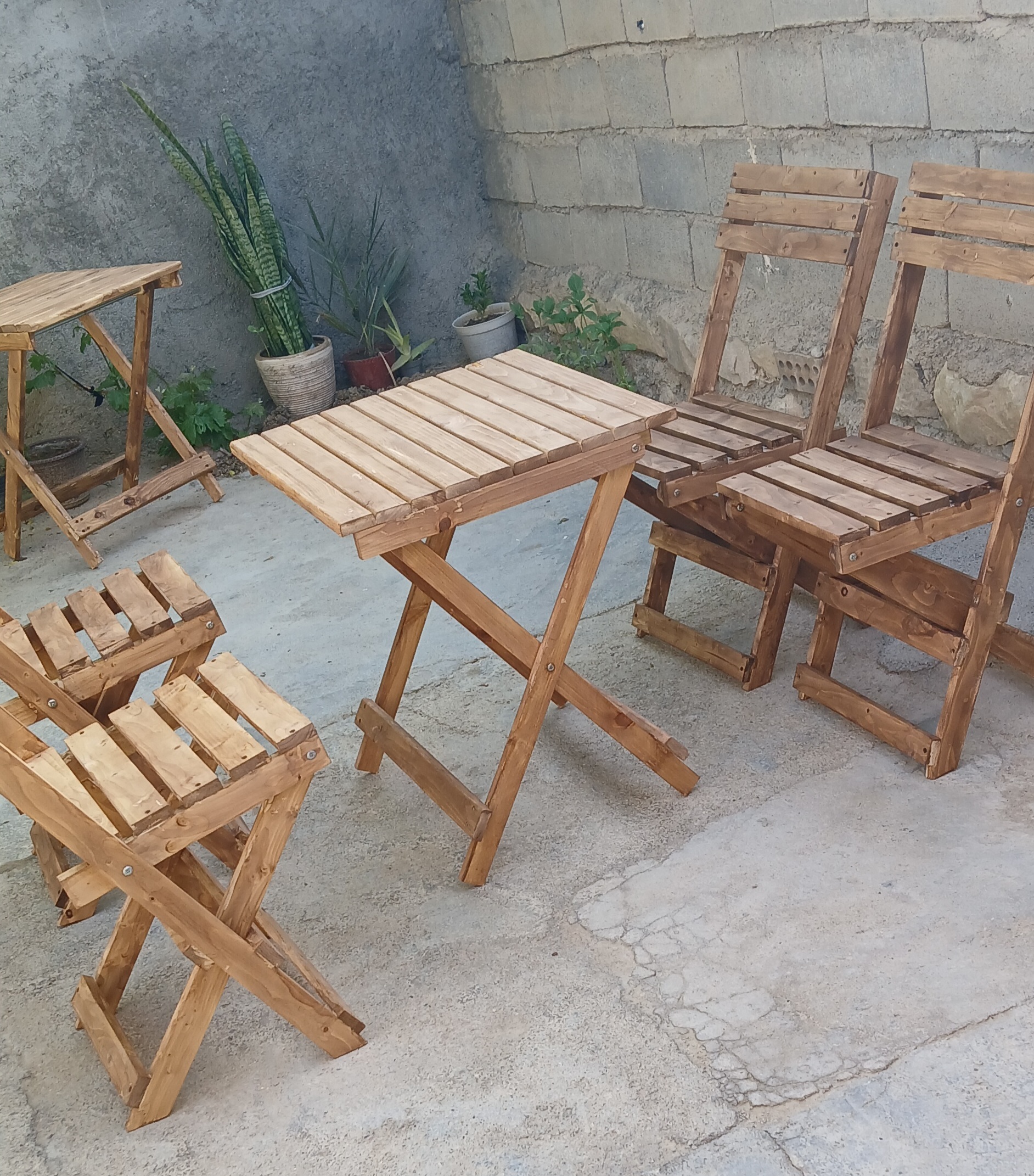 میزو صندلی تاشو ۴نفره چوب روس خرید مستقیم از تولید کننده