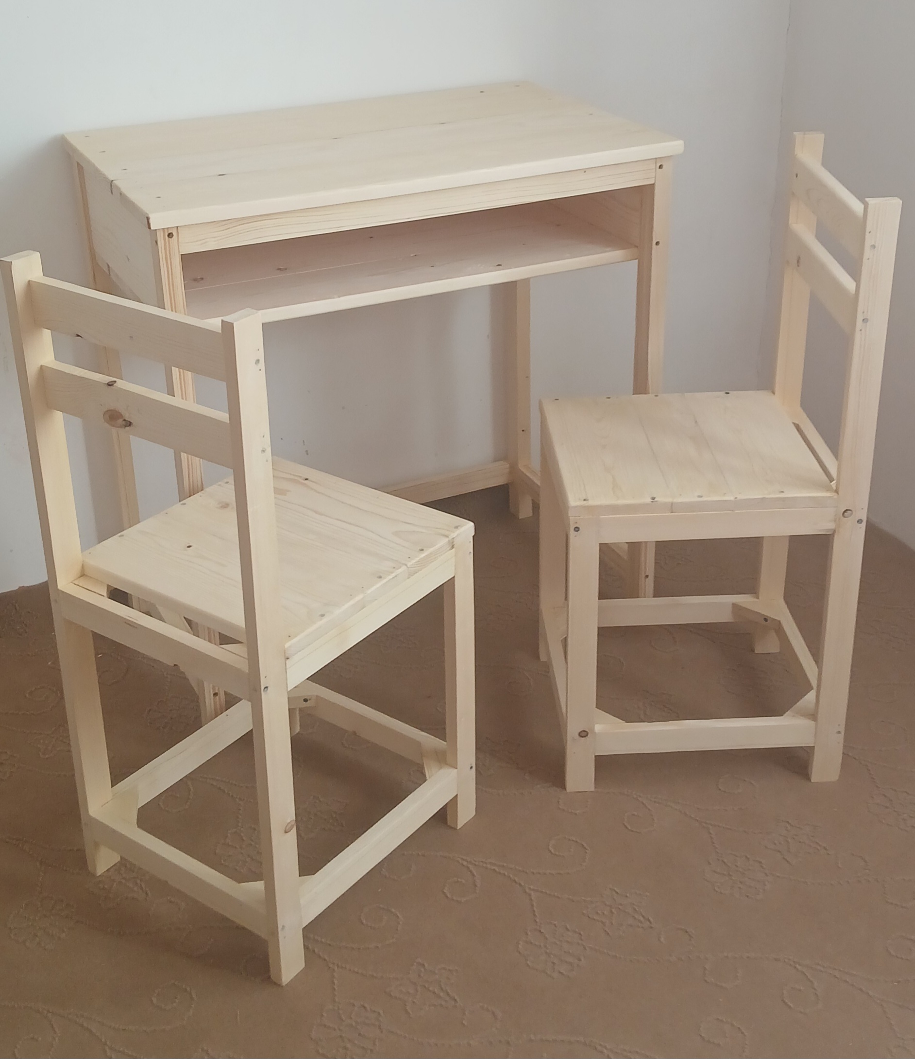 میزوصندلی تحریر تمام چوب روسی